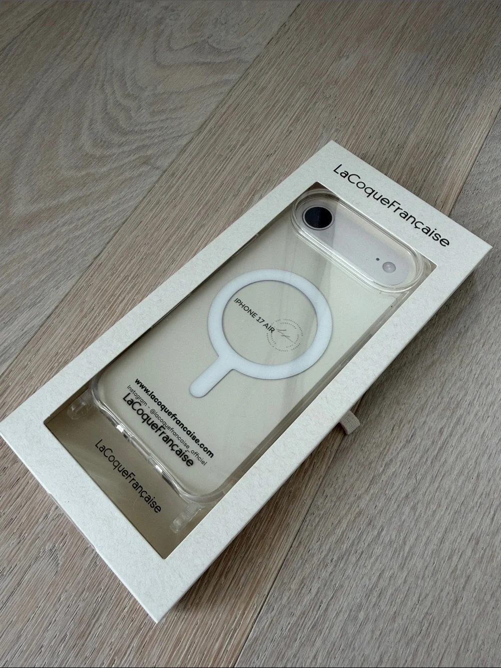 Clear iPhone Case with MagSafe - Cream